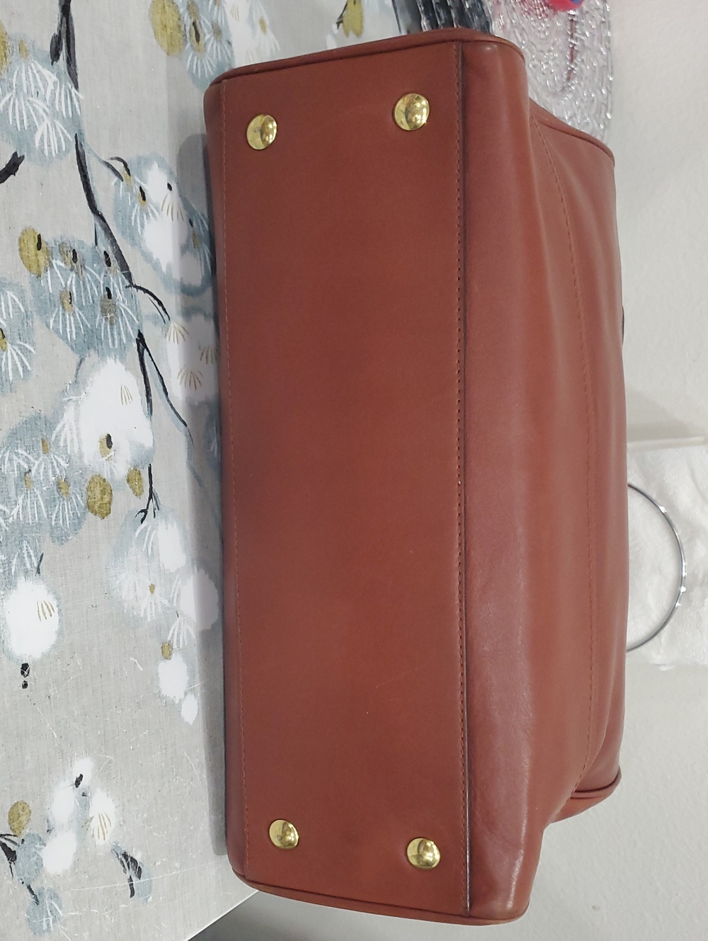 Coach Legacy Candace Large Brown Leather Carryall Handbag🤎💛 - Picture 11 of 16